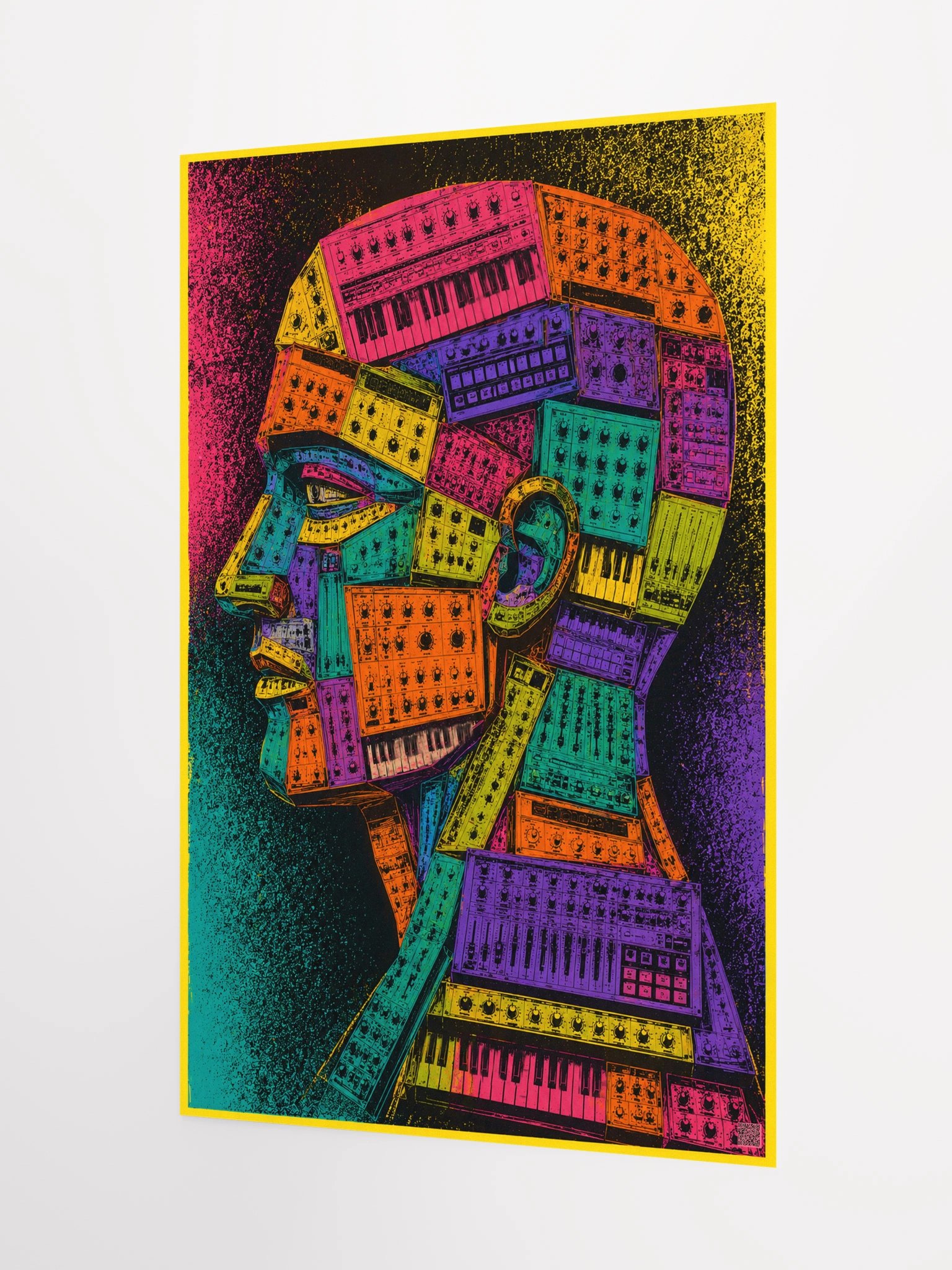 THE MODULAR MIND II, by Frank Fonik, Techno EDM Matte Paper Poster product image (2)