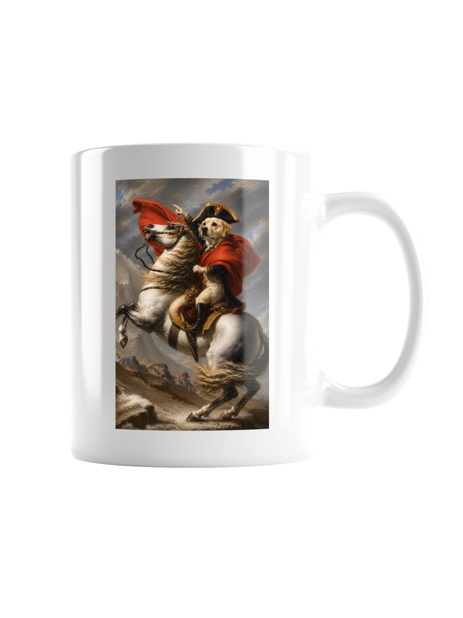 Labrador Retriever Napoleon Crossing the Alps Mug product image (3)