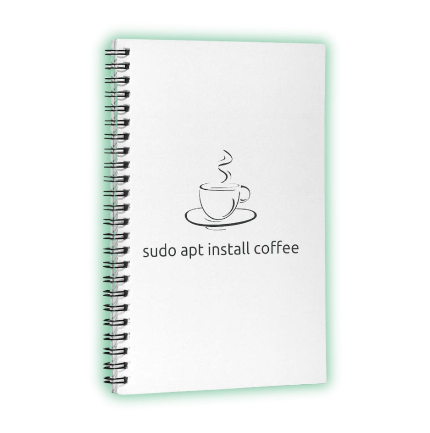 apt install coffee Spiral Notebook product image (1)