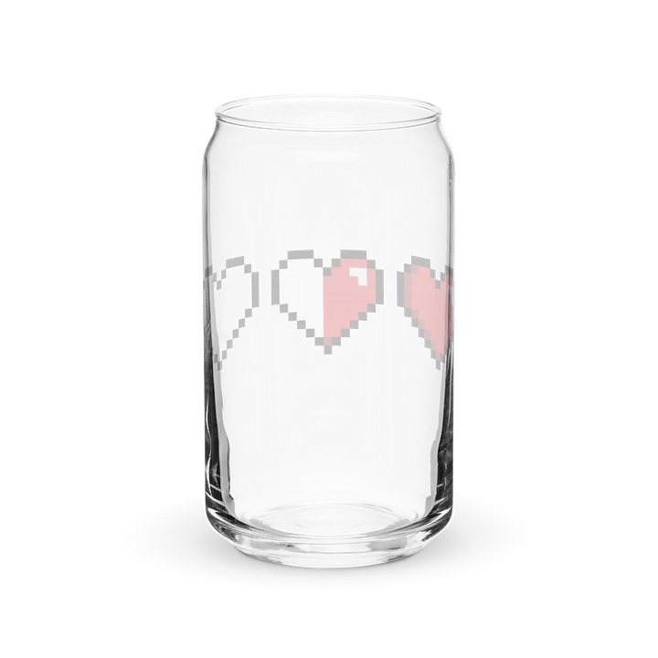Gamer Hearts Glass Cup product image (2)