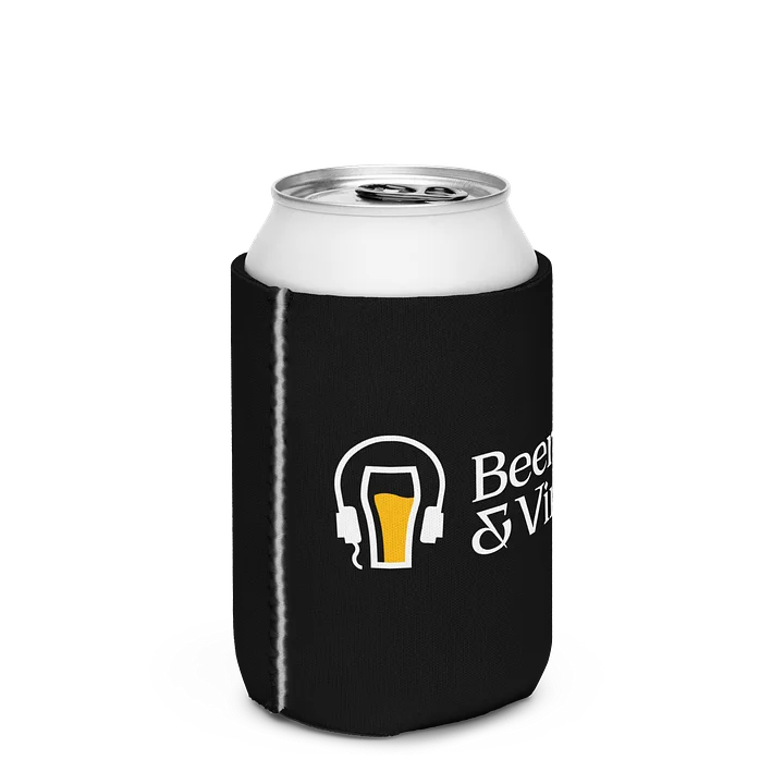 Beer & Vinyl Coozie Black product image (2)