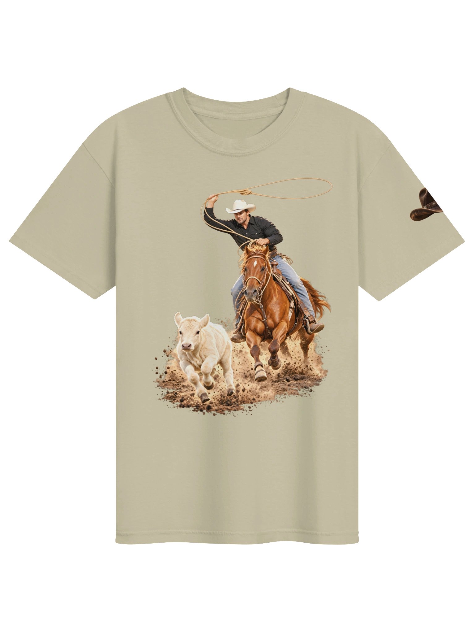 Tie-Down Roping Full Run Western T-Shirt | BROKEN RODEO™ product image (147)