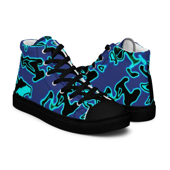 blue fury High Top canvas shoes (womens) product image (1)