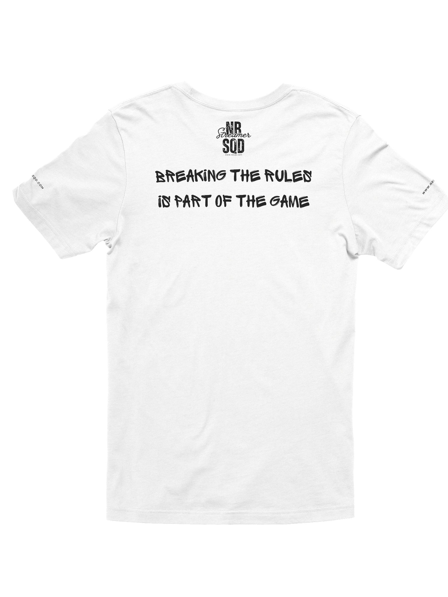NBSQD Graffiti Ladies WHT T-Shirt - Breaking The Rules Is Part of The Game product image (2)