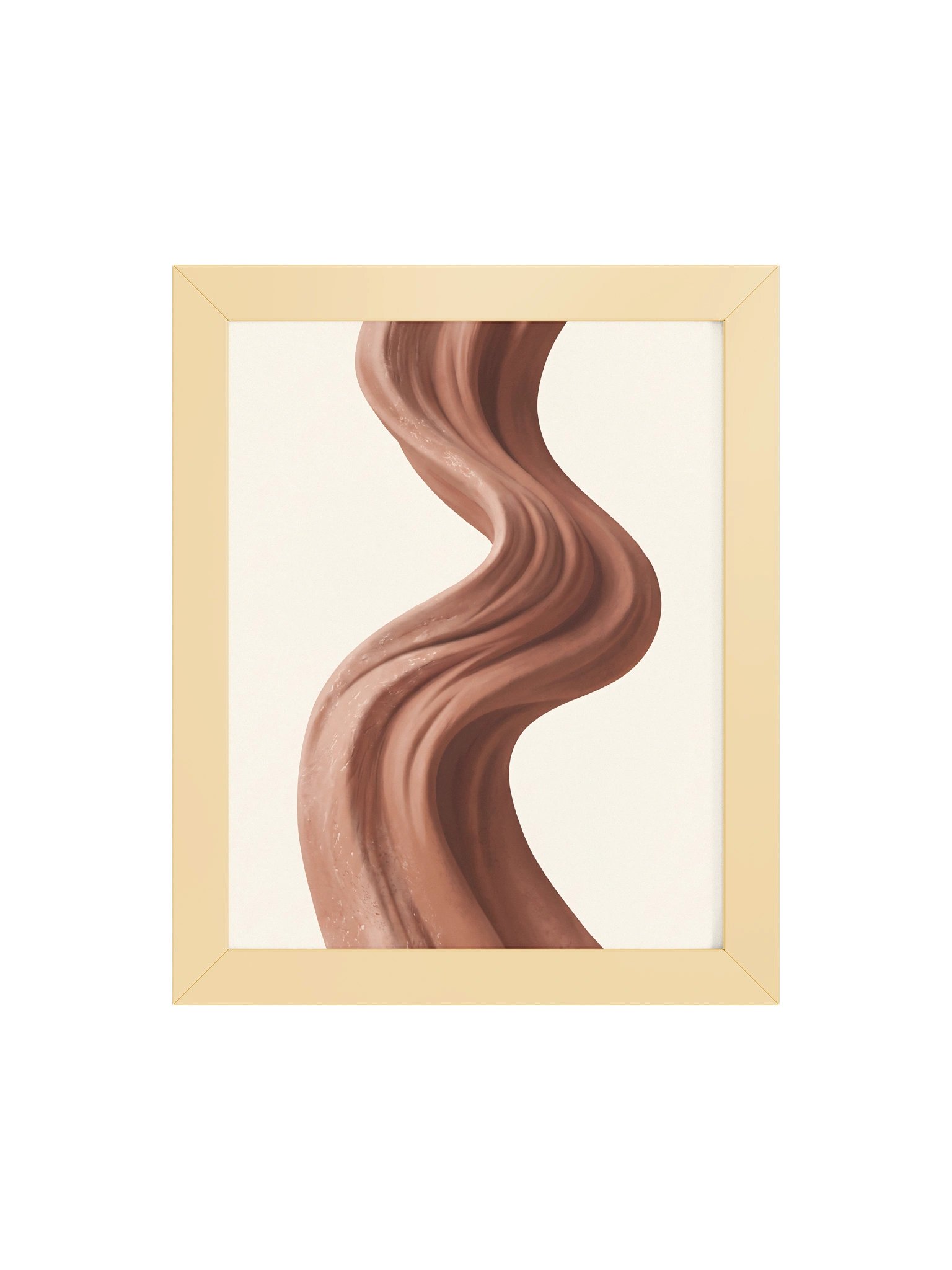 Terracotta Current - Abstract Organic Sculptural Wall Art product image (2)