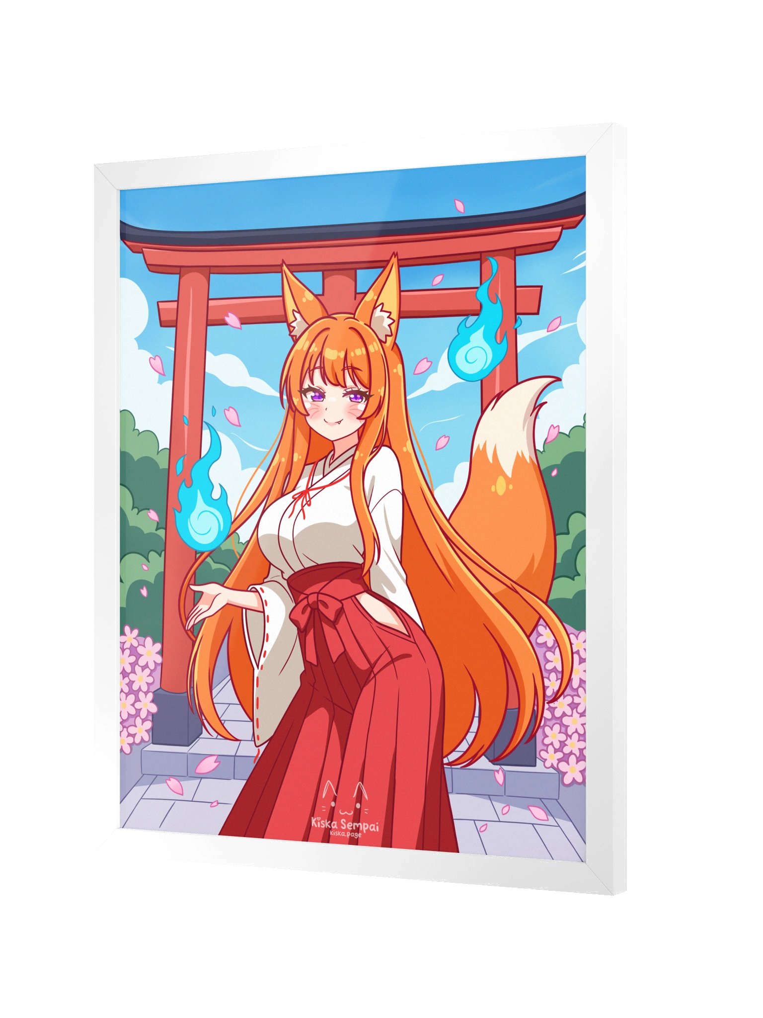 Shrine Maiden Konkon ☆ Framed Wall Art product image (3)