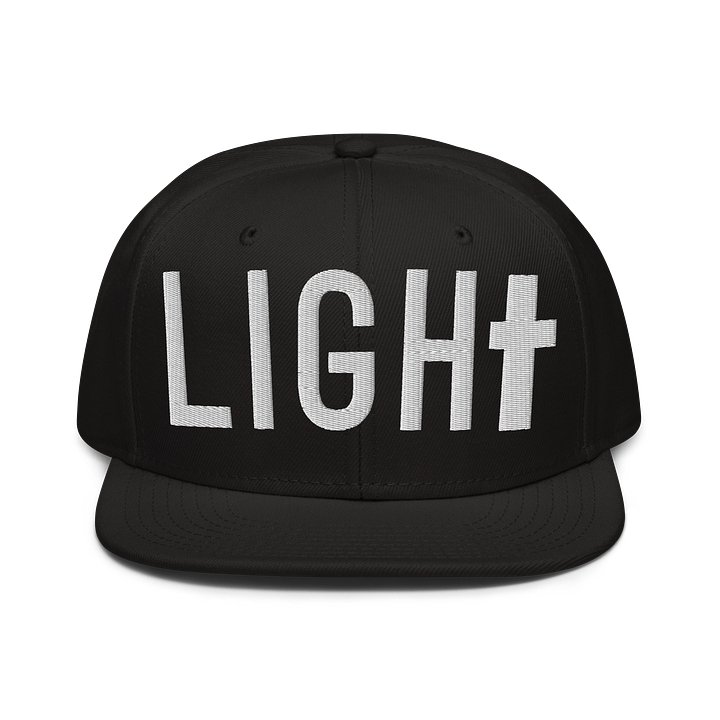 Light embroidered White - Snapback cap product image (1)