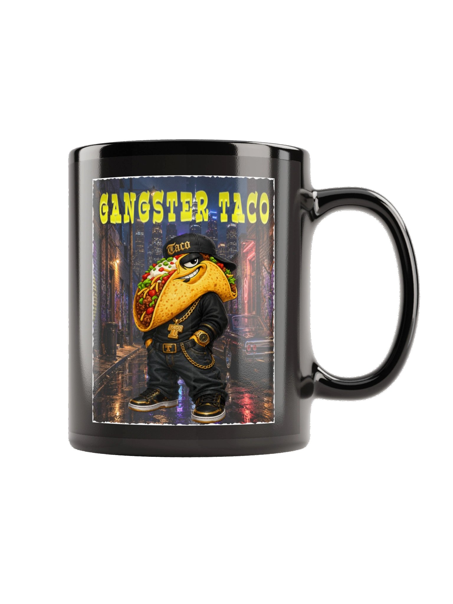 Gangster Taco Black Mug - The Taco Family product image (5)