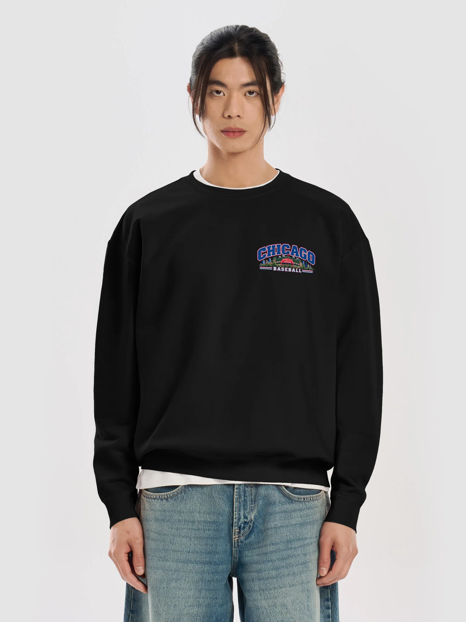 Chicago Northside Baseball 2026 Animated Player Back Print Crewneck product image (5)