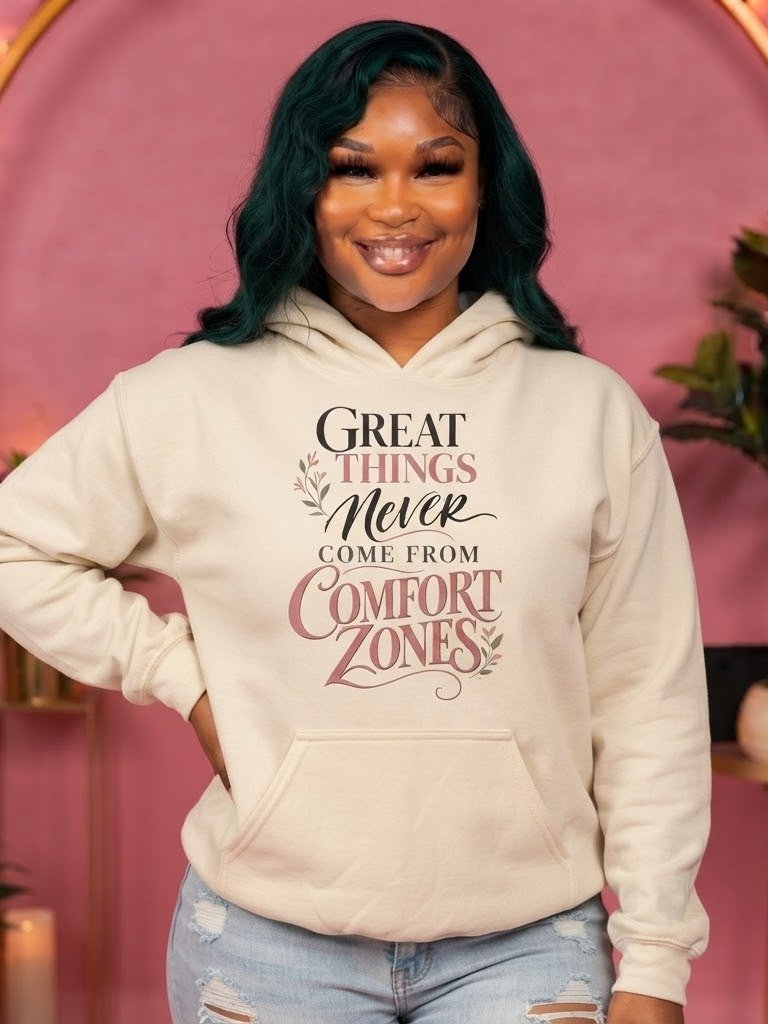 Great Things Come From Comfort Zones Hoodie product image (1)