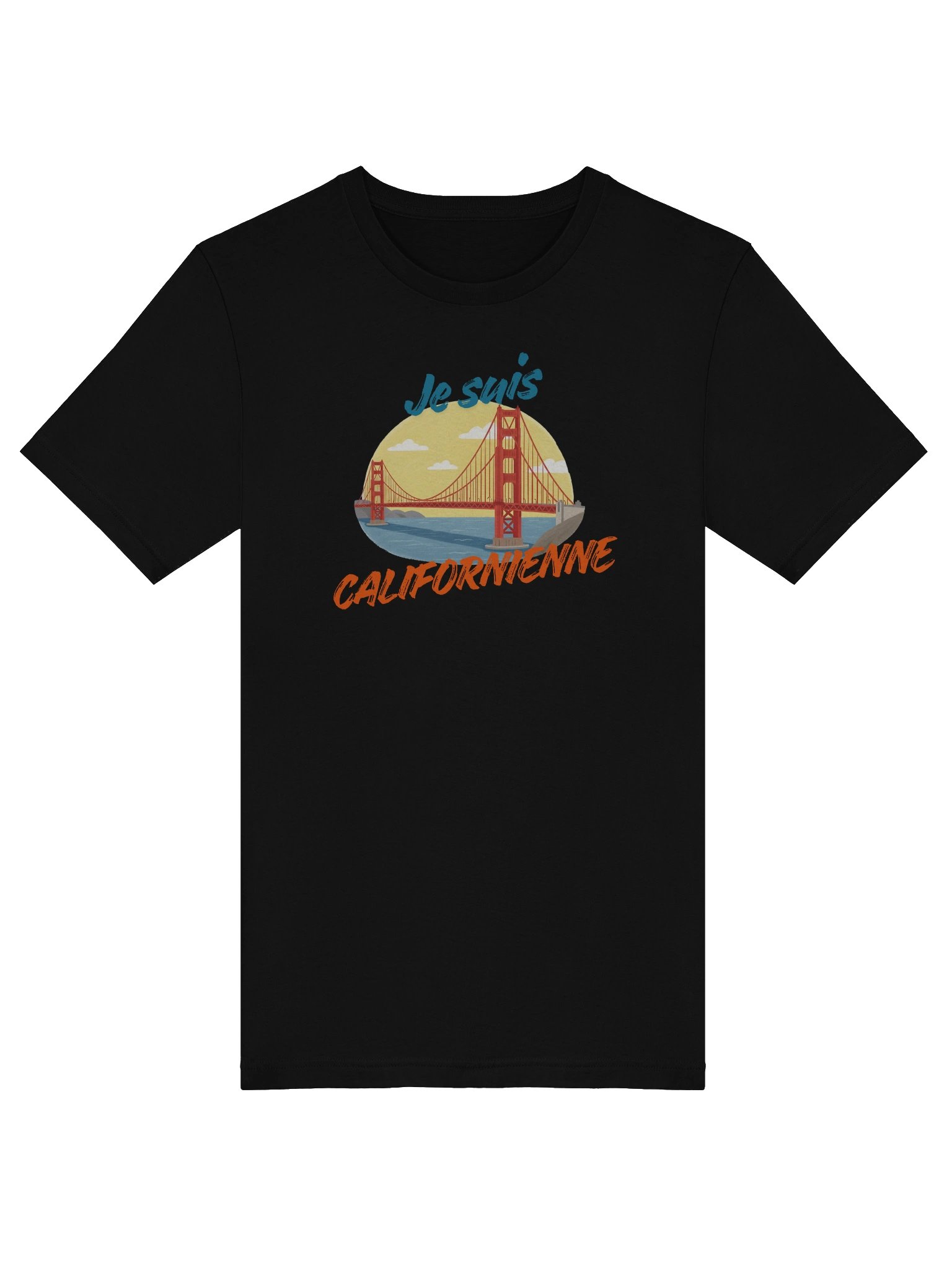 Je Suis Californienne T-Shirt – French California Pride Tee | Golden Gate Bridge Graphic Shirt product image (10)