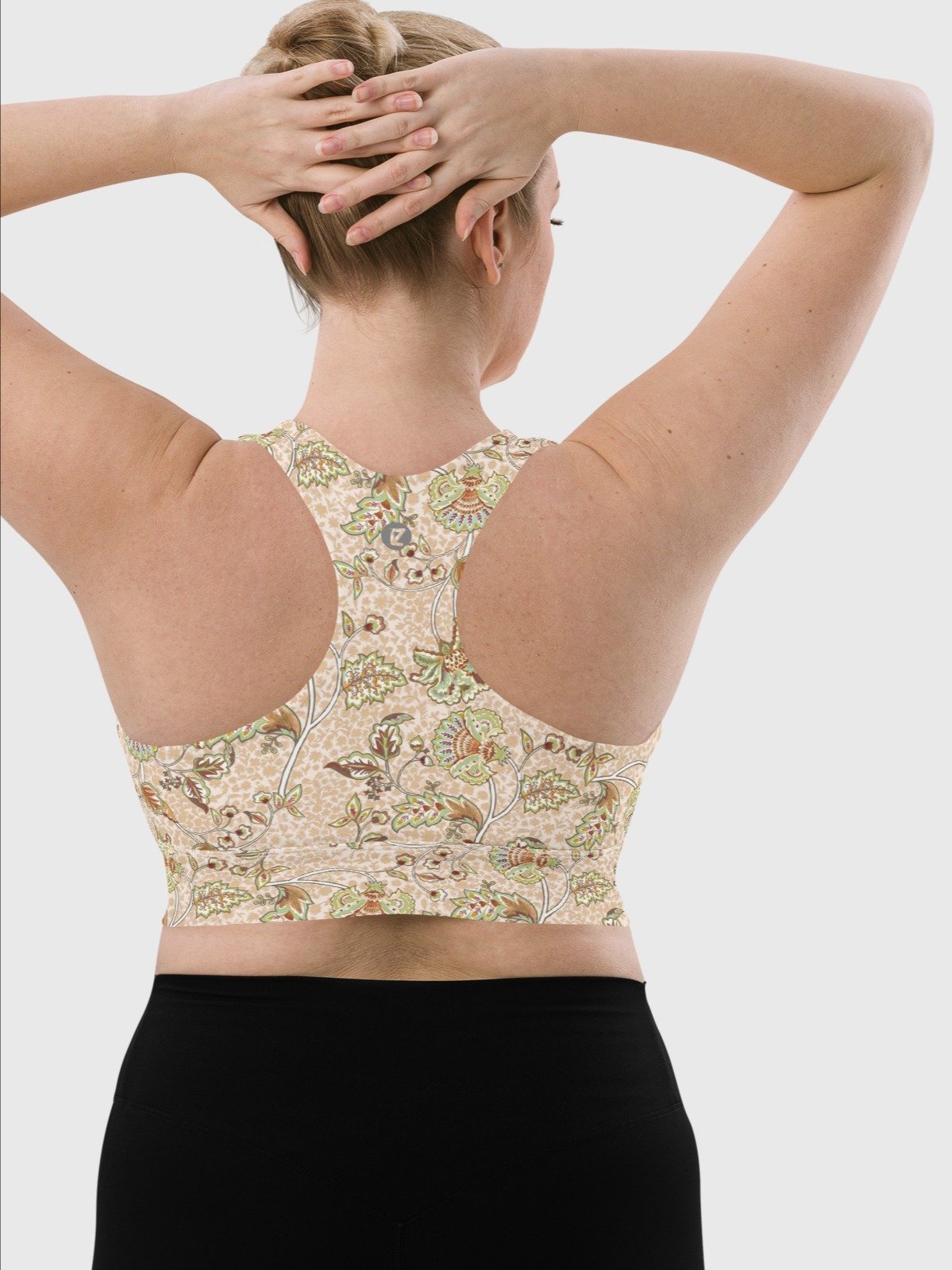 High-Impact Bra "Elegant Neutral Beige Chintz" product image (7)