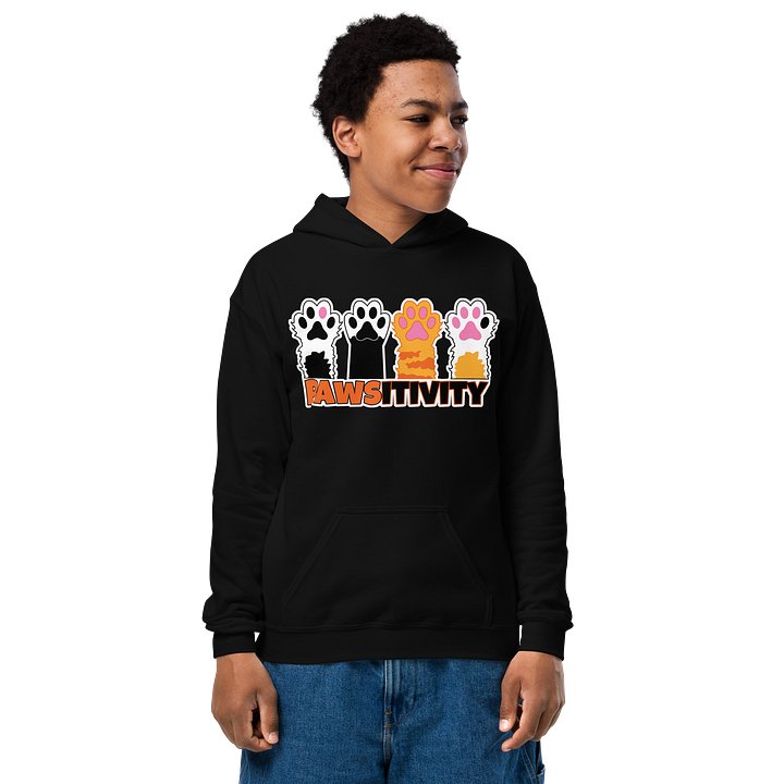 Pawsitivity Kids Hoodie | Sweat à capuche pour enfants product image (1)