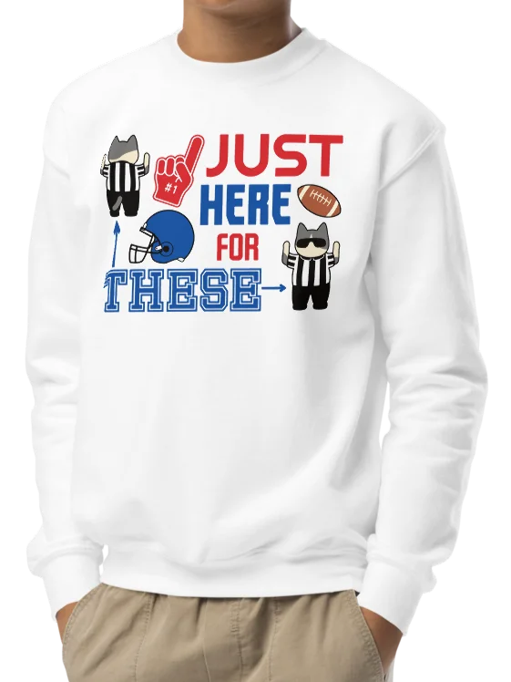American Football Cat (JUST HERE FOR THESE - touchdown signals) - Unisex Youth Sweatshirt product image (2)