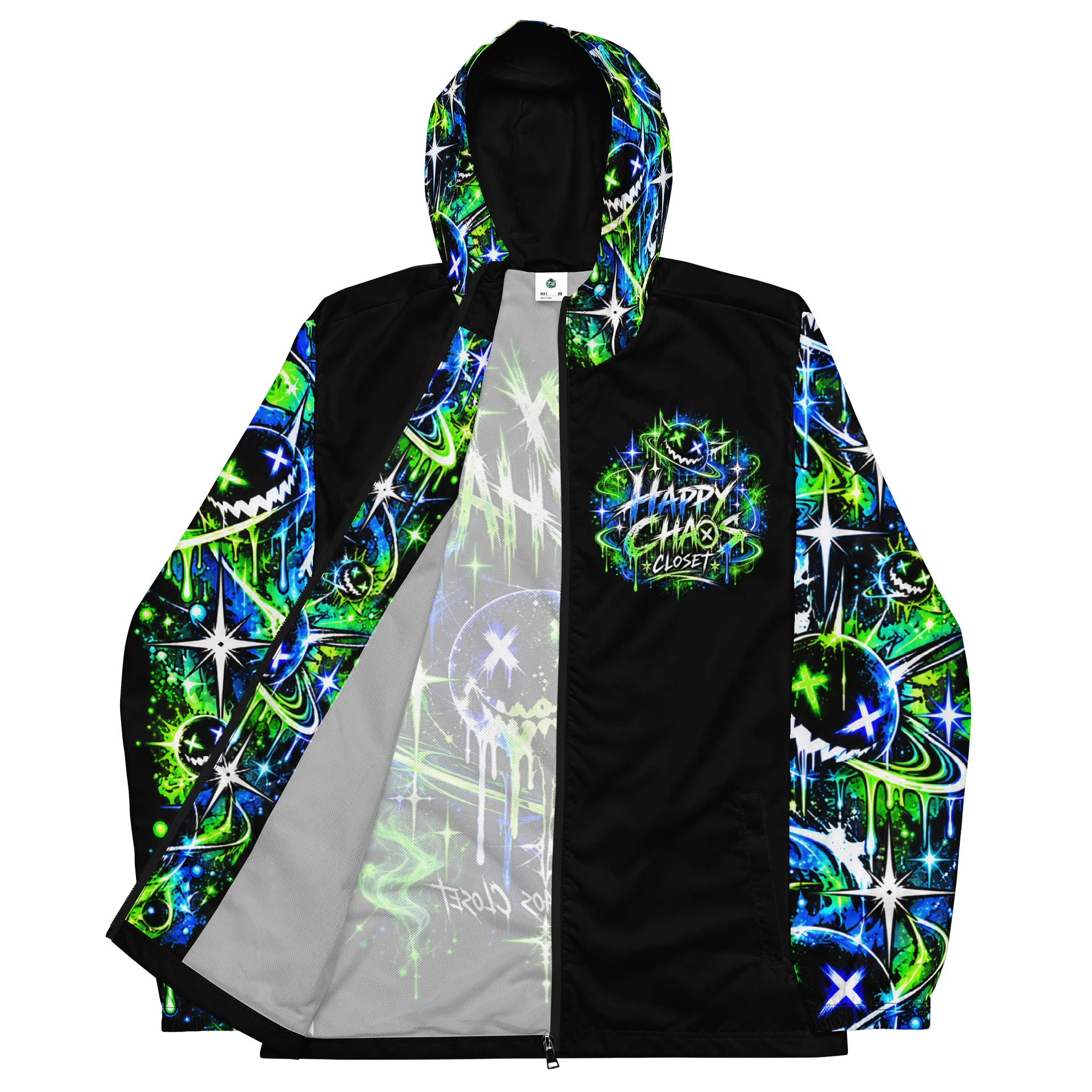 Neon Graffiti Windbreaker product image (2)