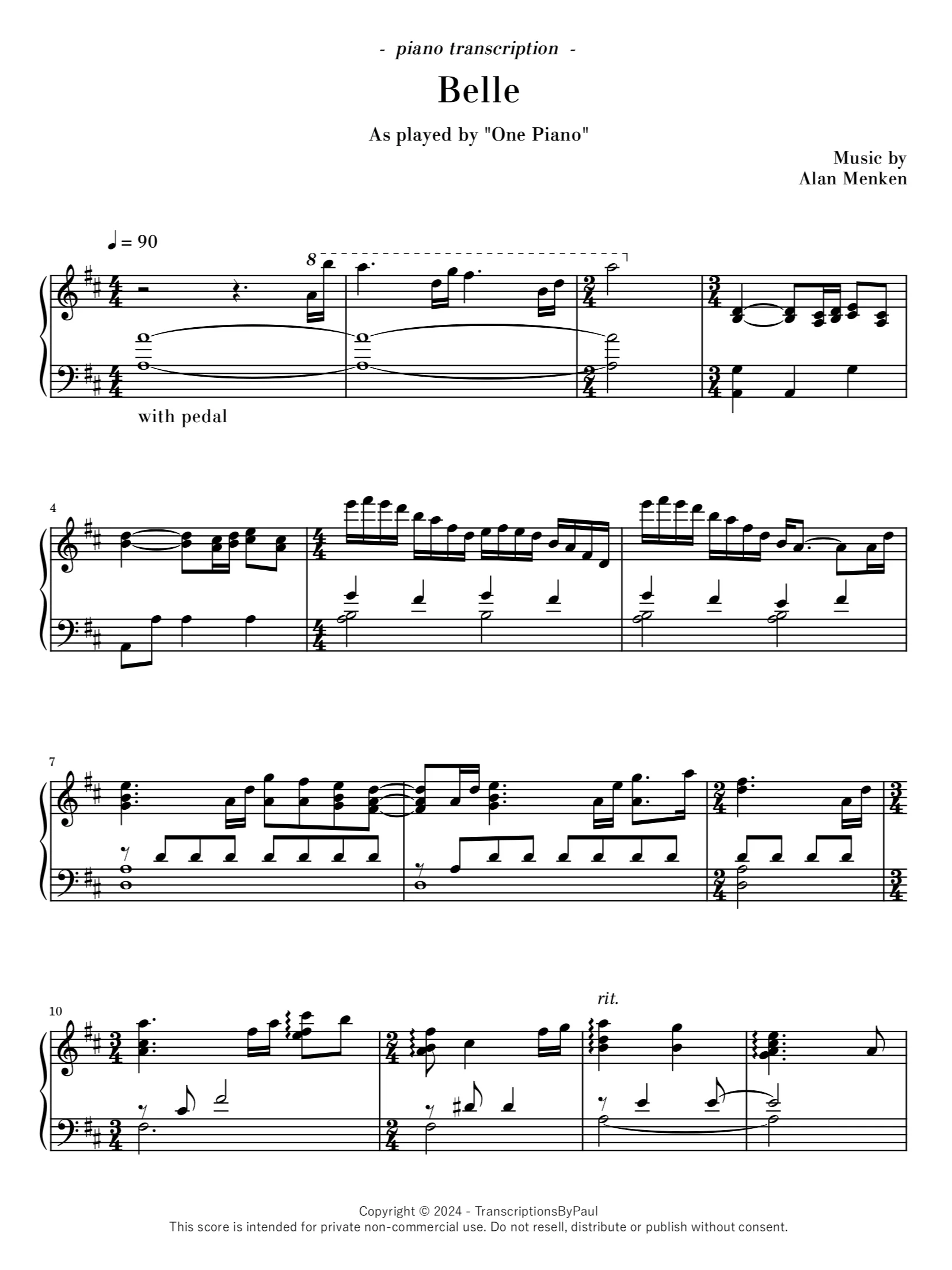 Belle - One Piano product image (1)