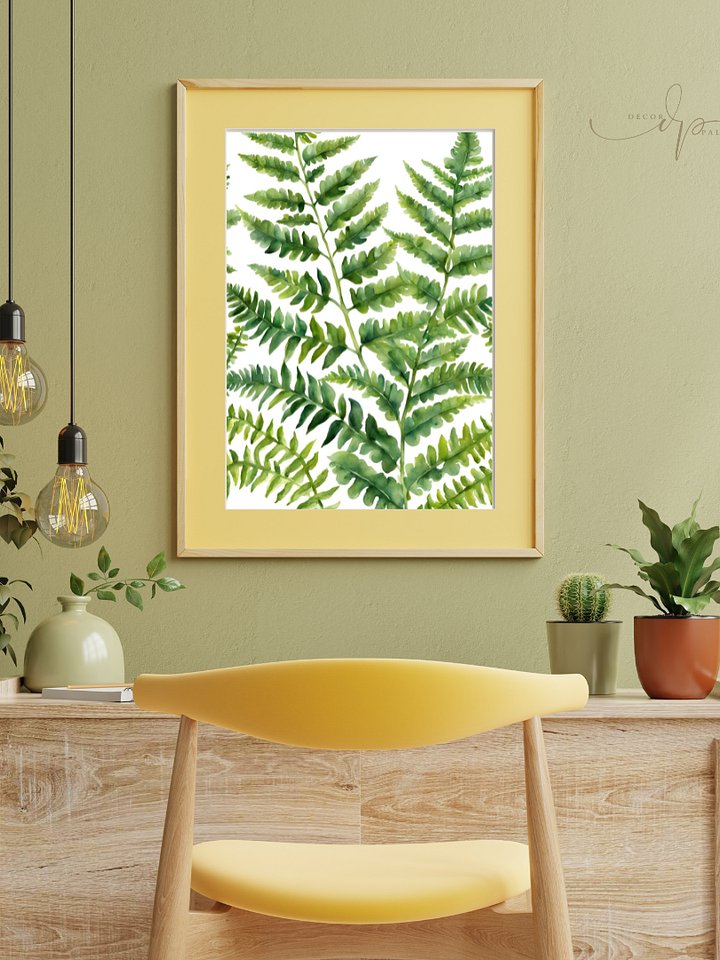 Watercolour Painting Printable Wall Art of FERN product image (2)