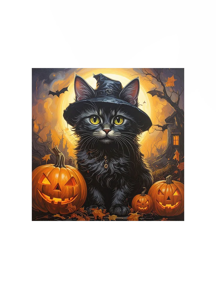 Black Cat & Pumpkins product image (5)