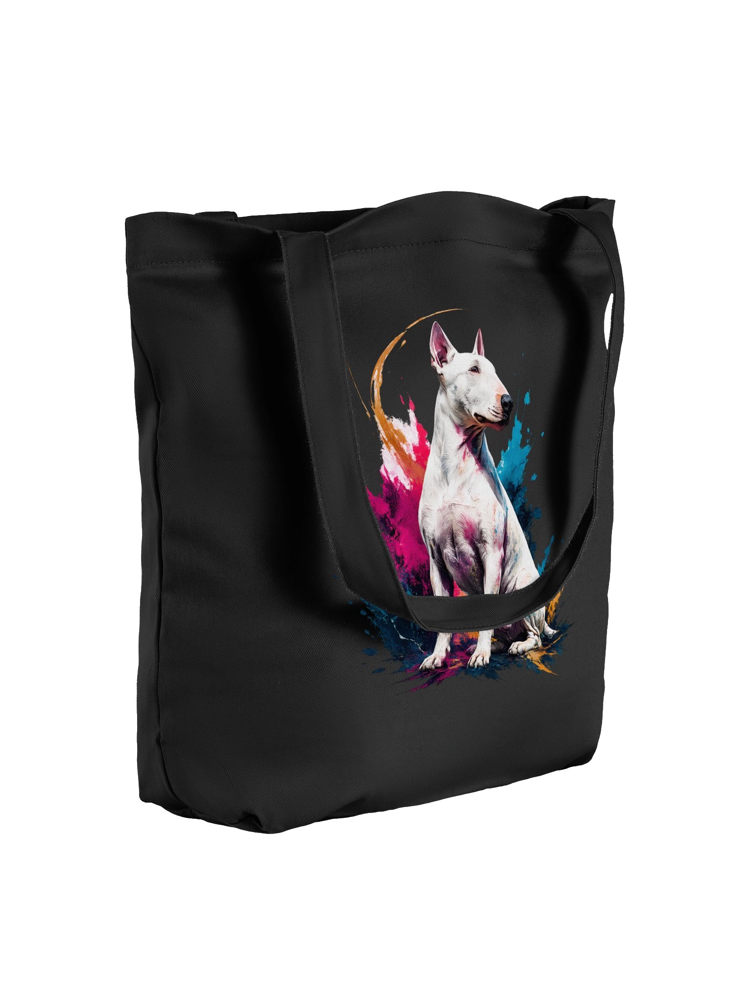 Bull Terrier Splashing Colours Tote Bag product image (8)