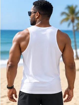 His House Mens Performance Tank - White by His House