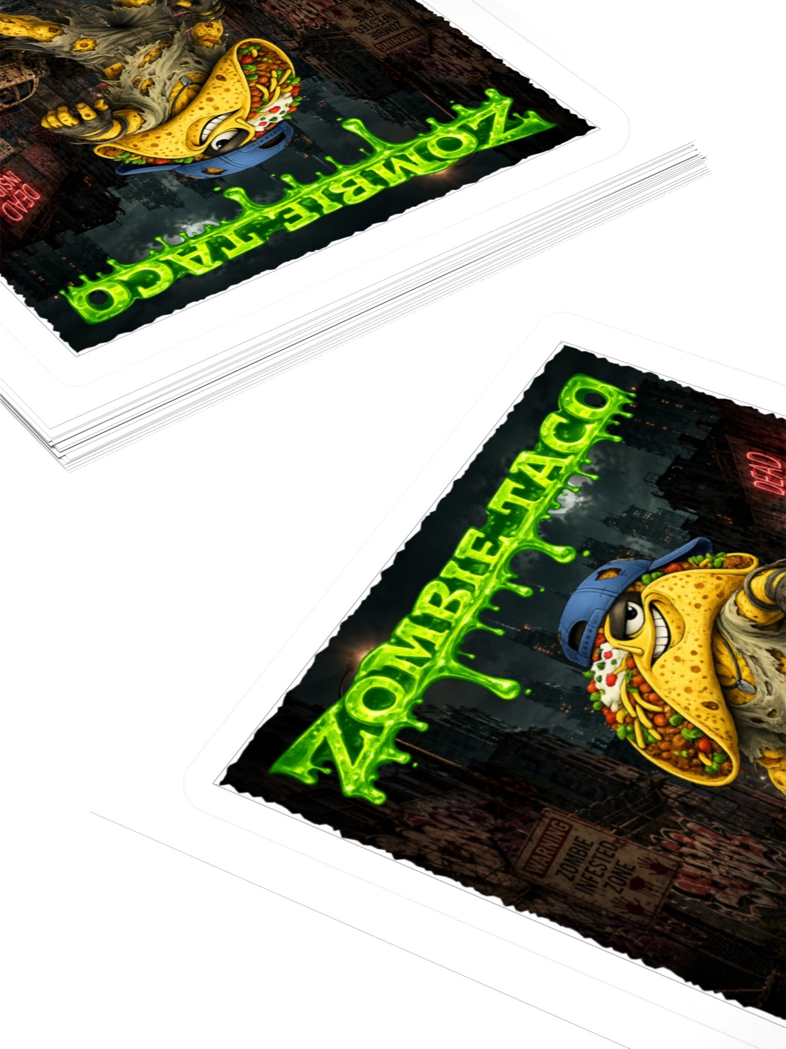 Zombie Taco Kiss Cut Sticker - The Taco family product image (11)