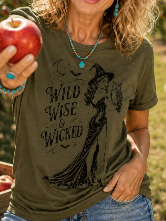Wild, Wise & Wicked | Vintage Halloween Tee product image (1)