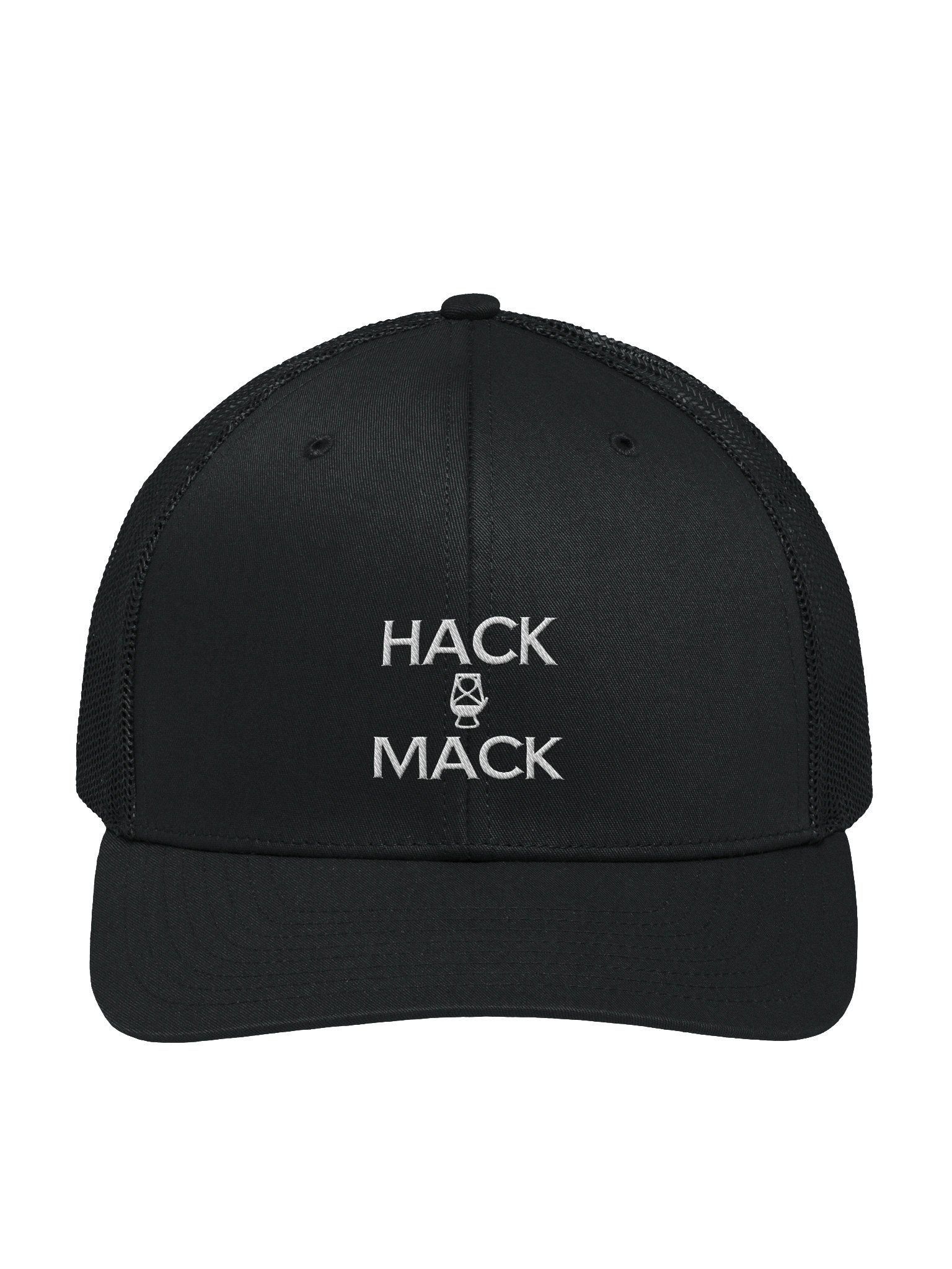 Embroidered Trucker Hat White Logo product image (1)