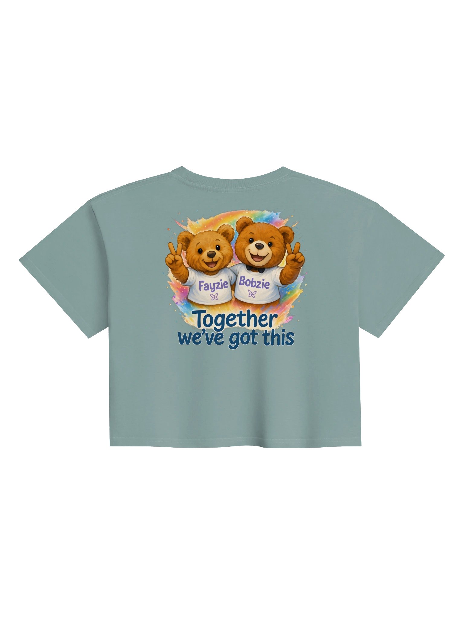 Fayzie & Bobzie Always Together Premium Crop Tee by FayzieBobs product image (6)