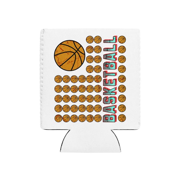 US Flag Basketball Grid Can Cooler product image (1)