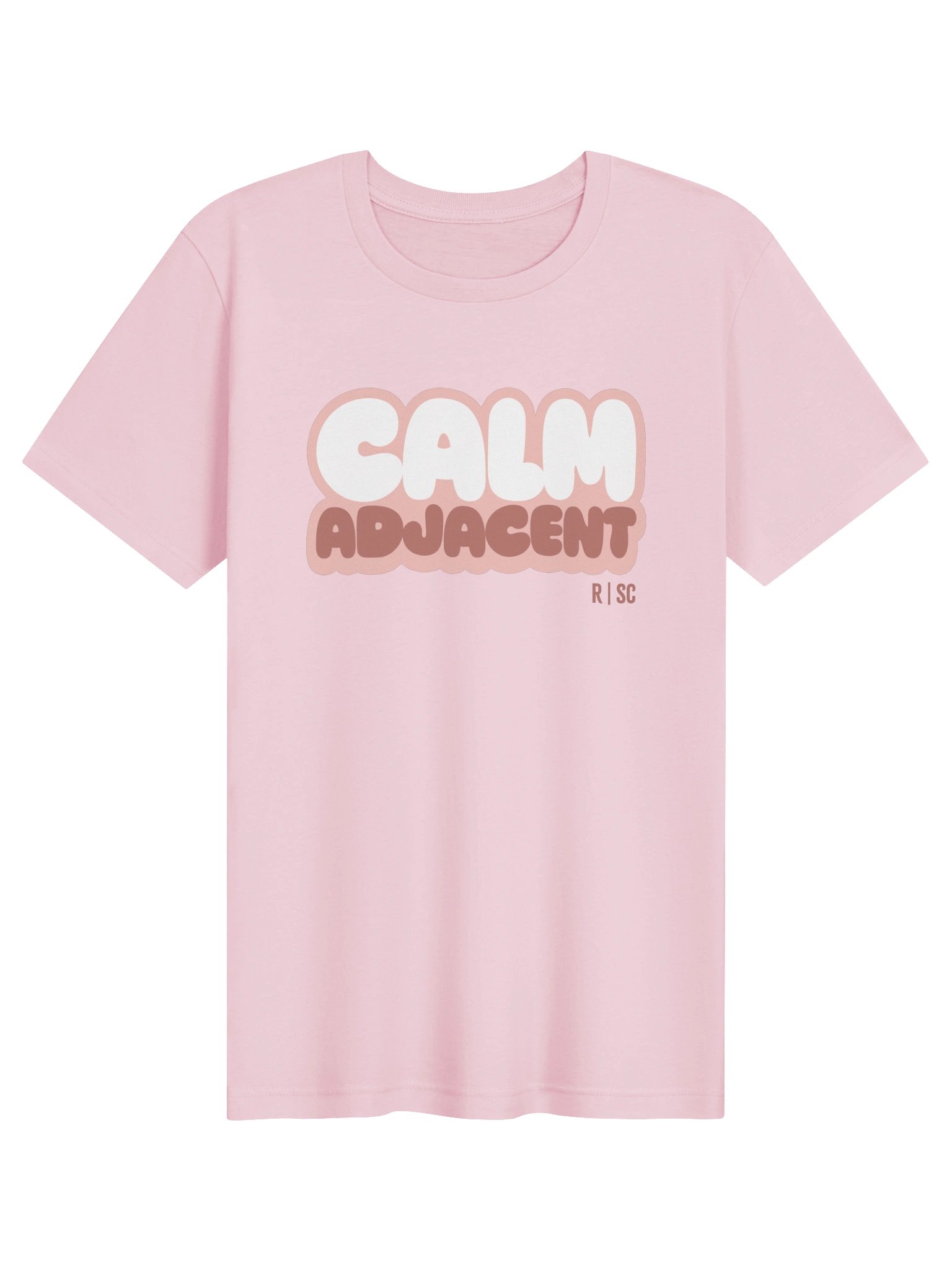 Calm Adjacent T-shirt (Pink) product image (71)
