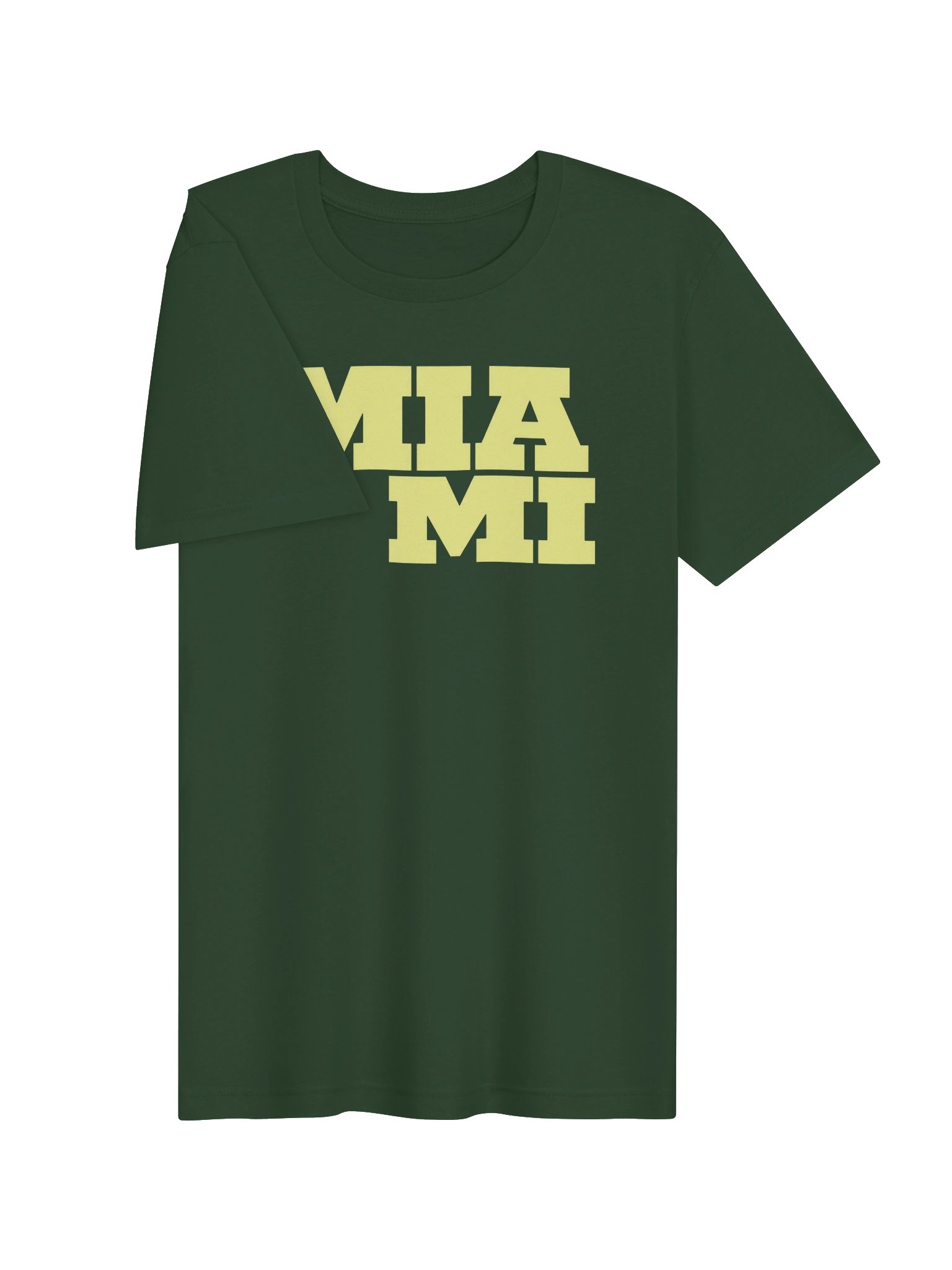 MIAMI Yellow Block Letter T-Shirt product image (3)