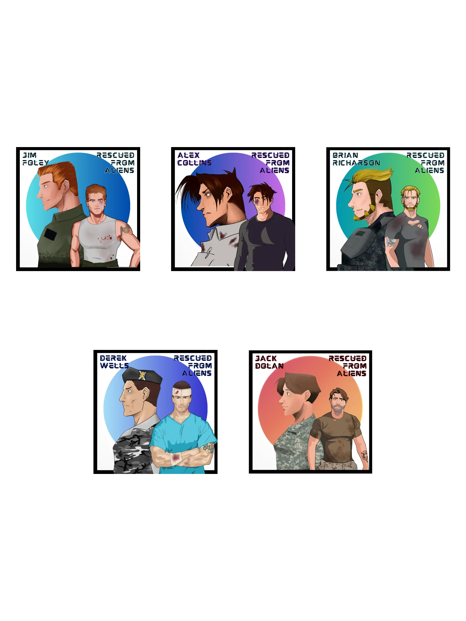 RFA character sticker bundle product image (1)
