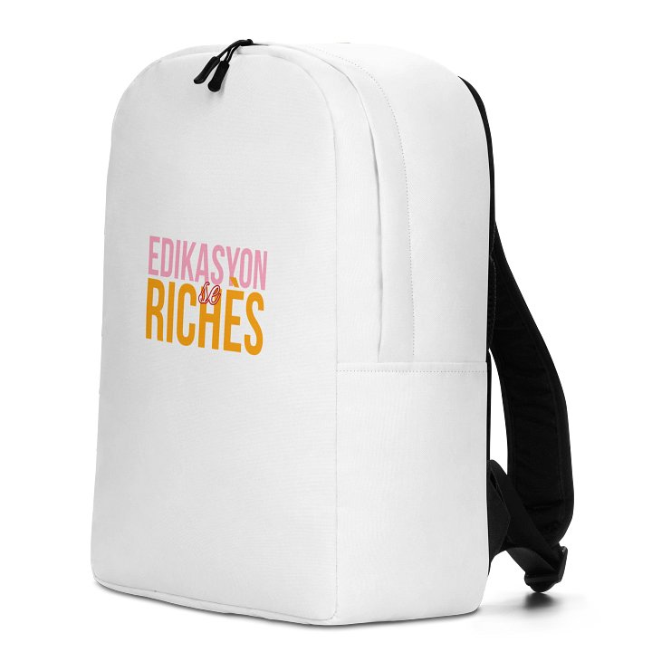 Edikasyon se Richès Minimalist Backpack – Carry Knowledge. Represent Purpose. product image (2)