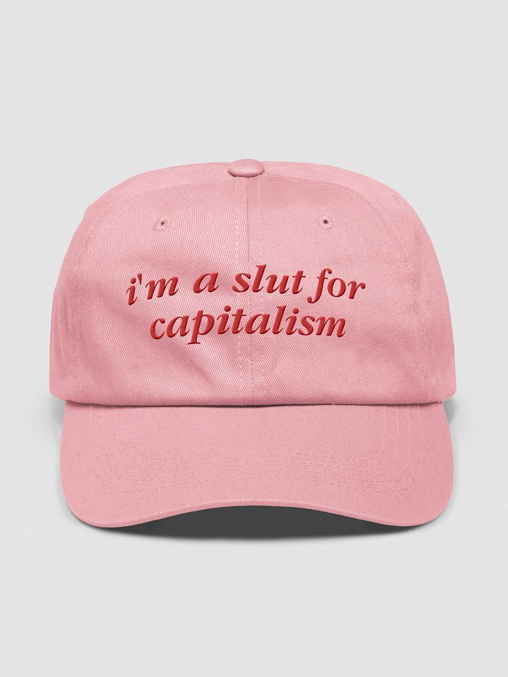 i'm a slut for capitalism hat - 100% cotton product image (1)