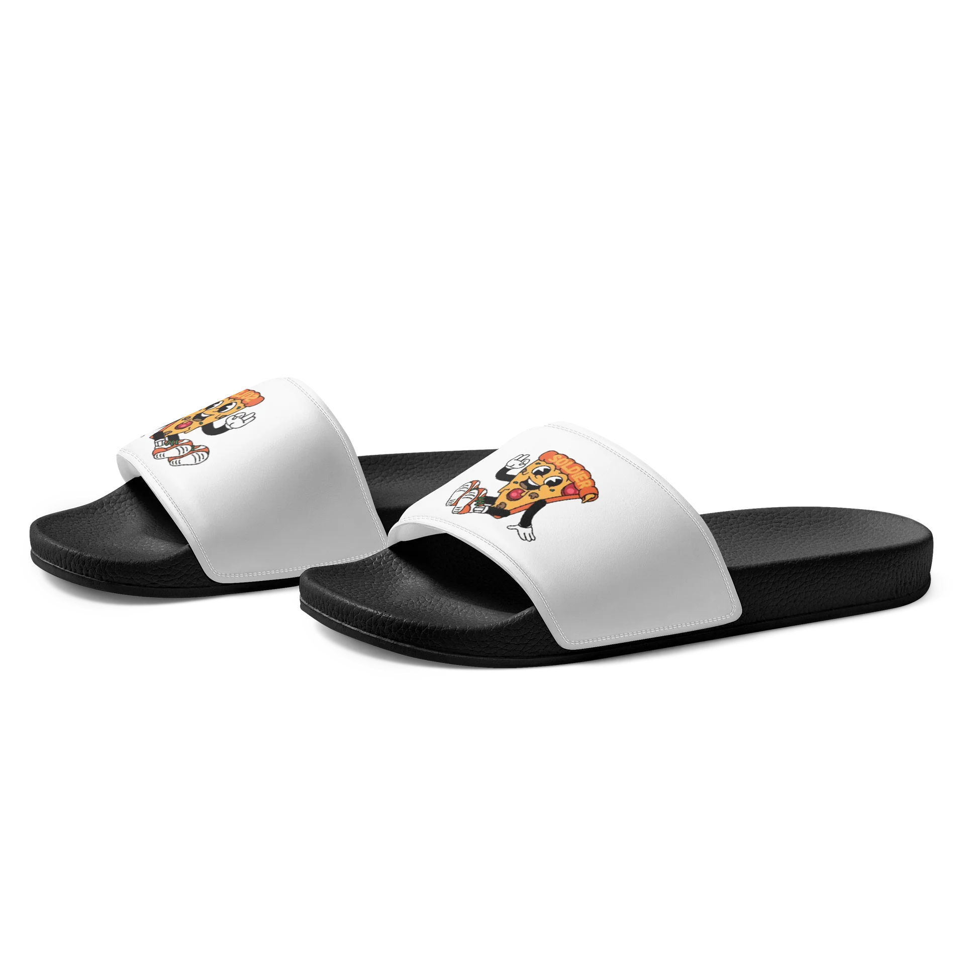 Pizza Soldier Men's Slides product image (1)