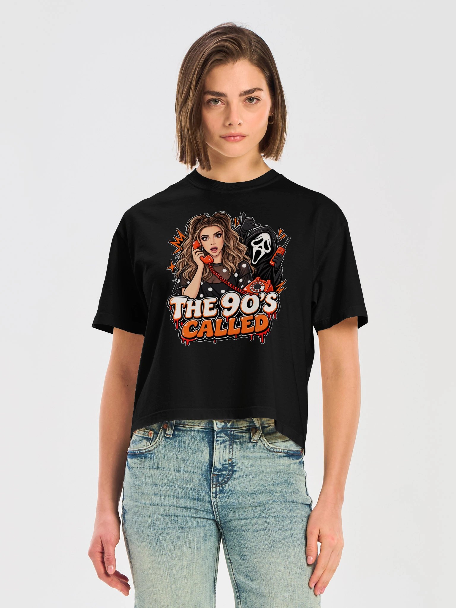 SPOOKY 90'S CALL WOMEN'S TEE product image (5)