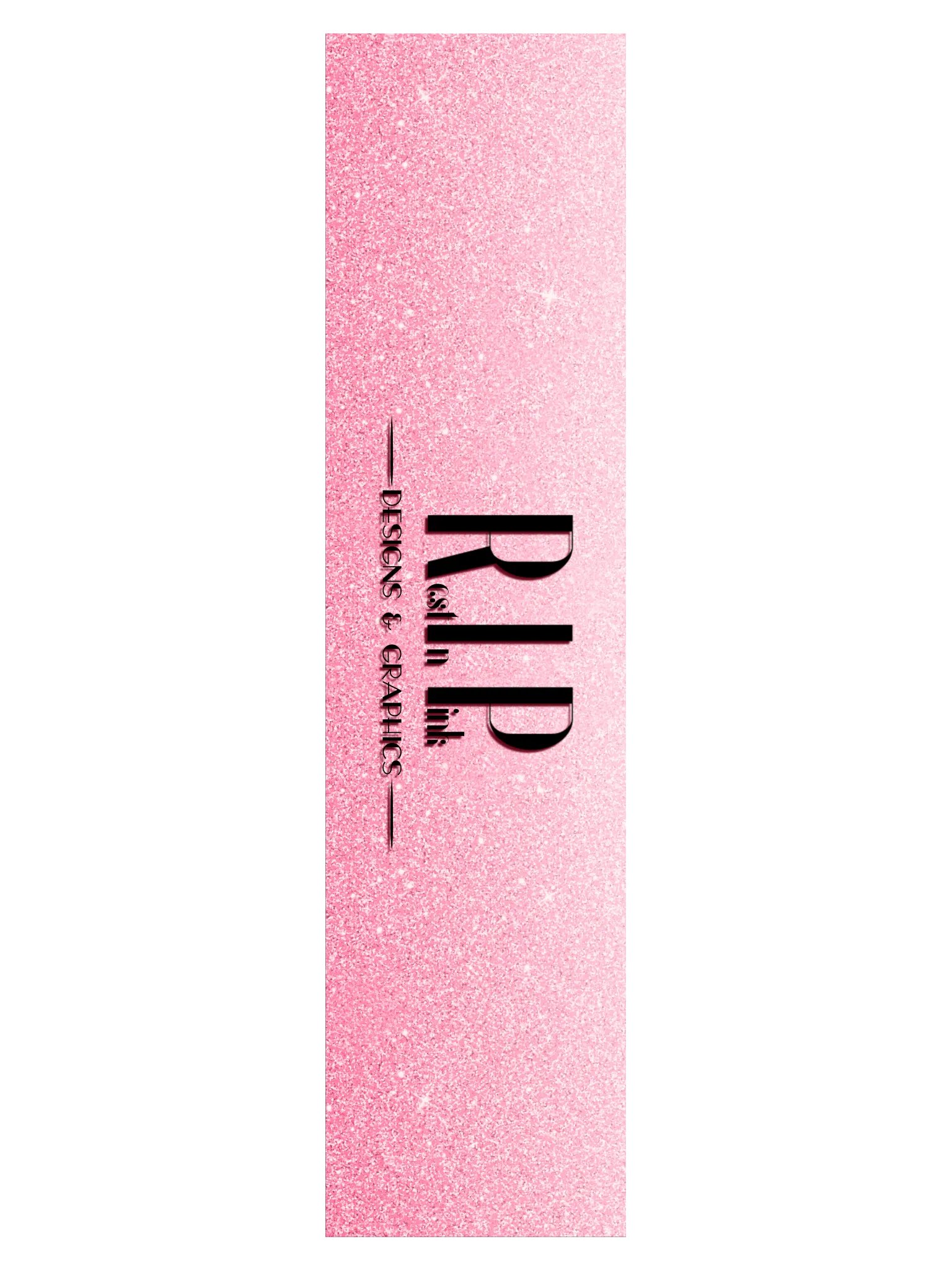 RIP Minimalist Light Glitter Logo Bumper Sticker product image (3)