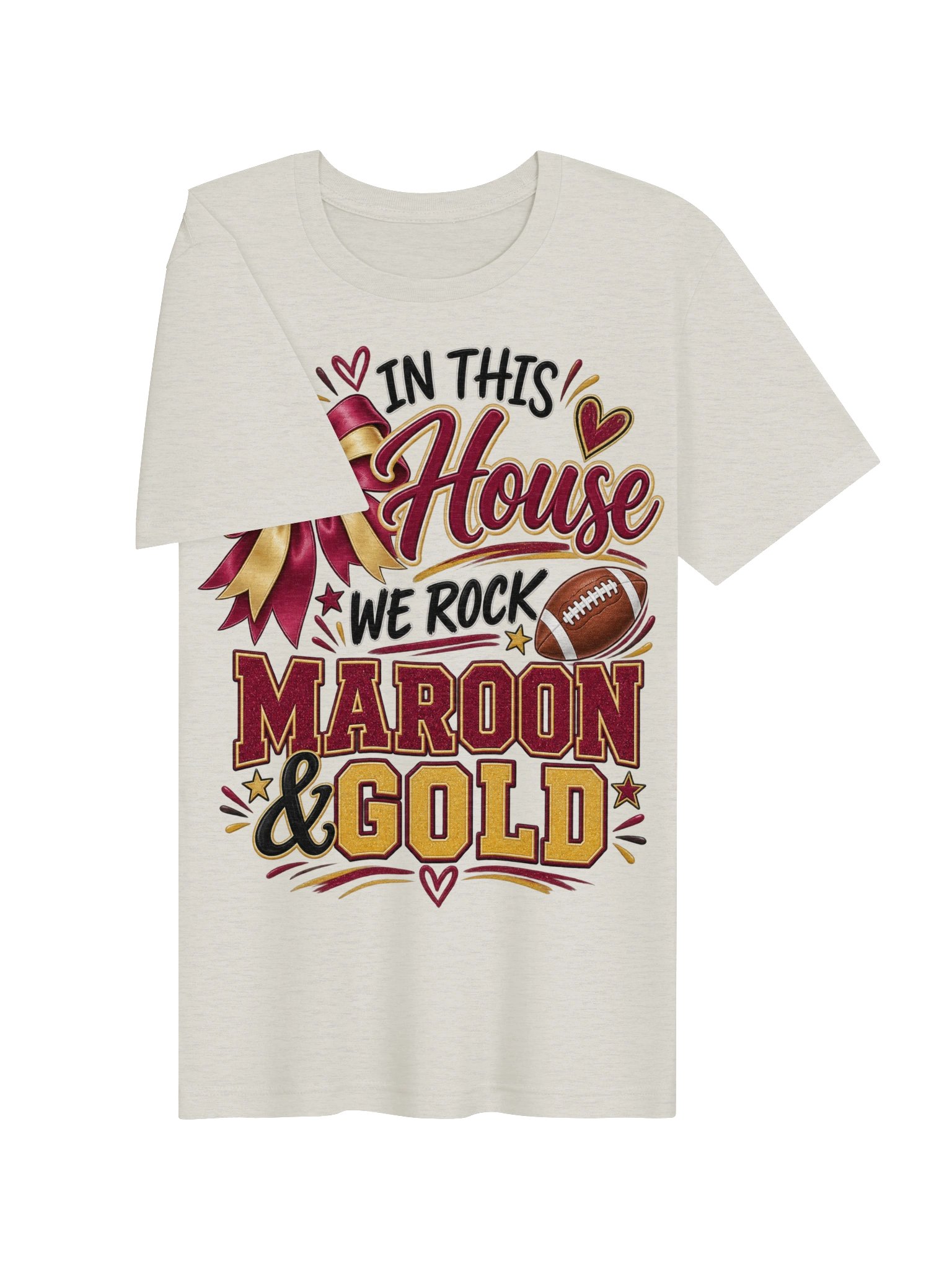 Rock Maroon & Gold Tee product image (23)