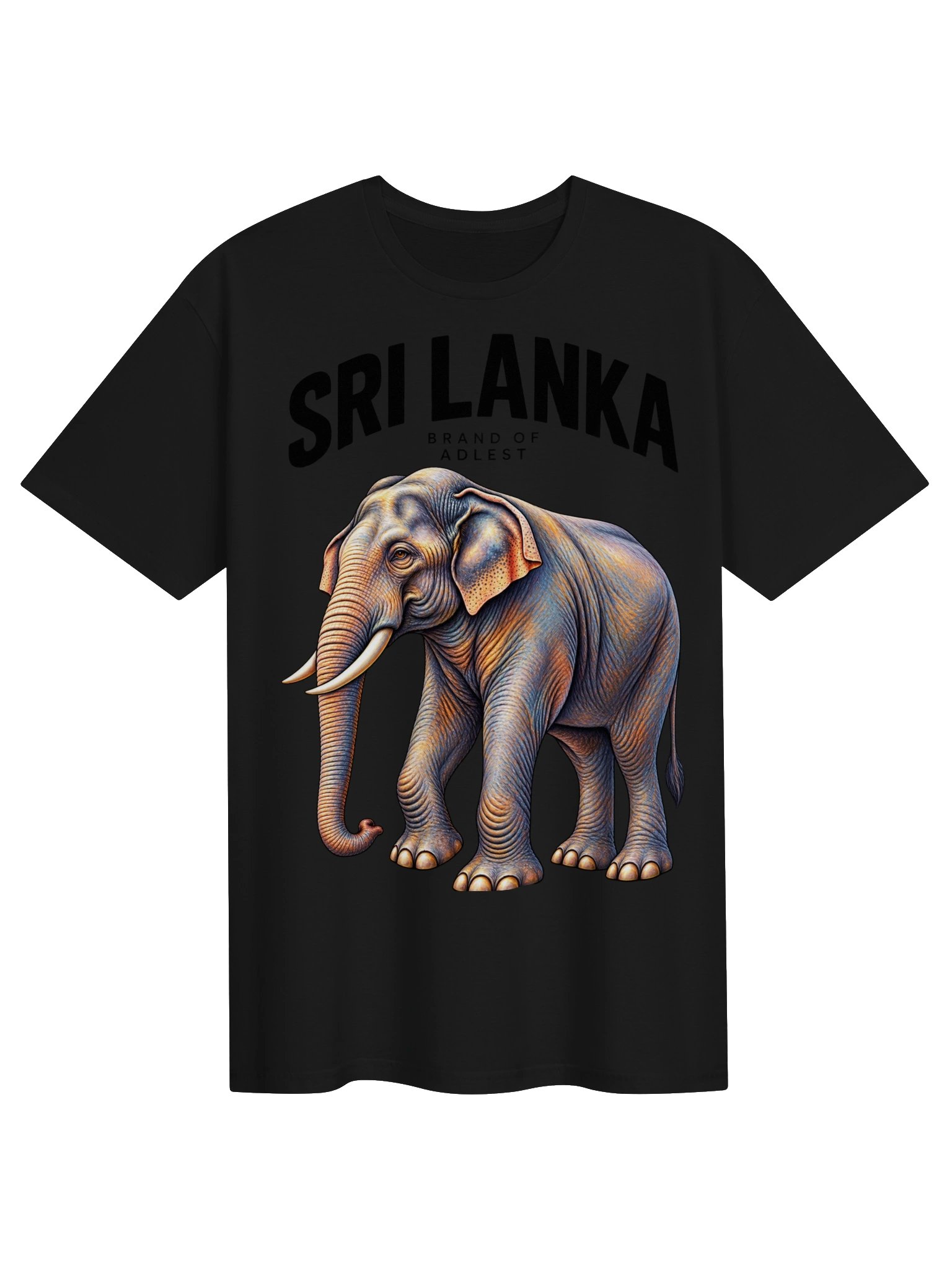 Vintage Style Sri Lanka Collegiate Elephant Graphic Tee product image (4)