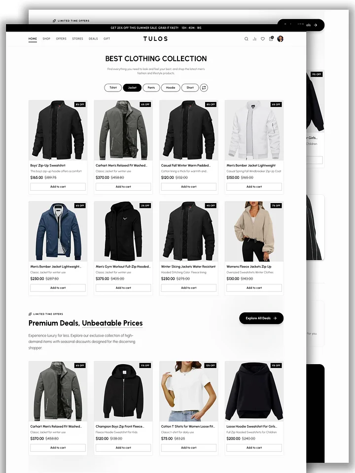 Tulos — The Ultimate Full-Stack E-Commerce Platform (Next.js 16+ & Tailwind v4) product image (1)