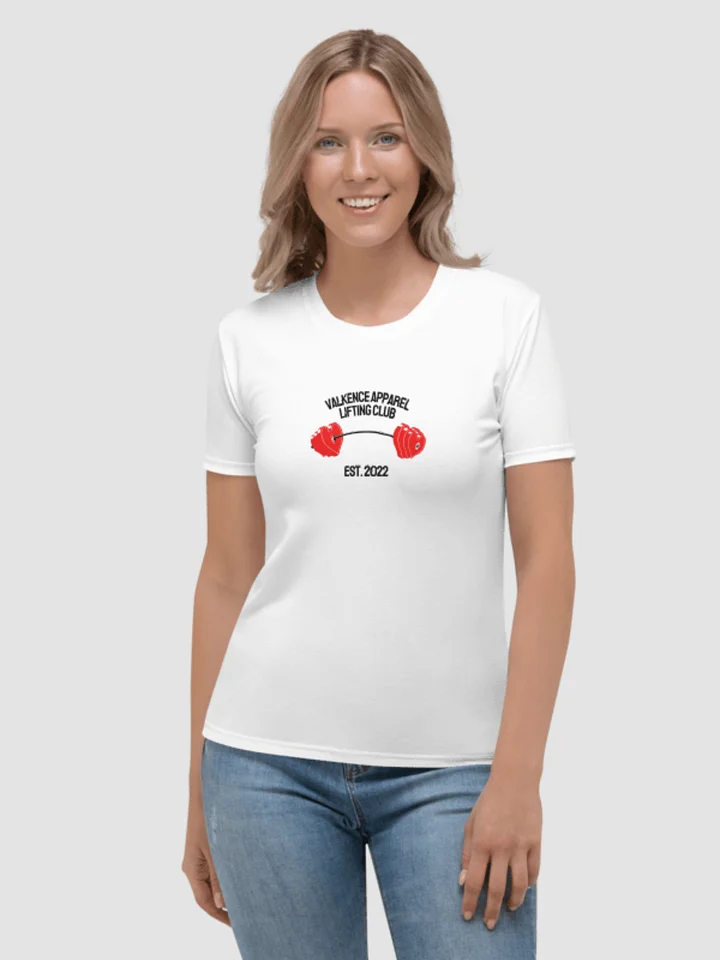 Lifting Club Heart Barbell T-Shirt - White product image (1)