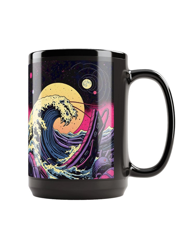 Weird Wave Sounds Duality Mug - 15 0z Black product image (1)