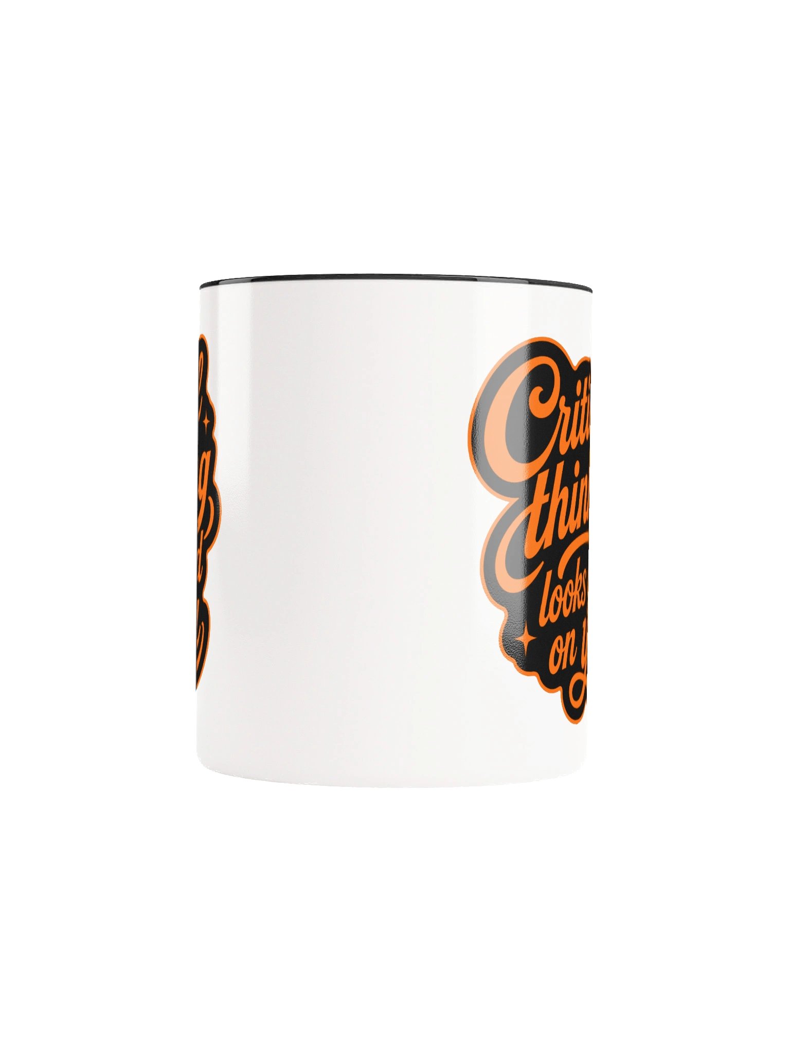 Critical Thinking Looks Good On You - Accent Mug product image (5)