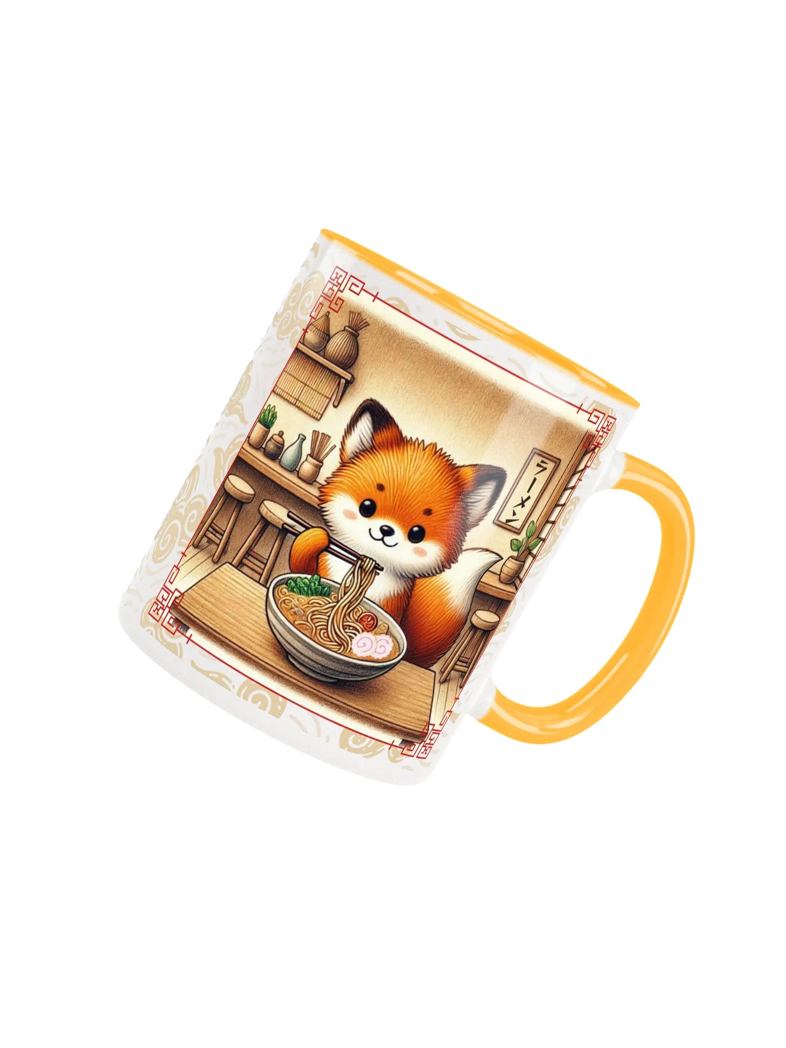 Cozy Ramen Fox Ceramic Mug product image (1)