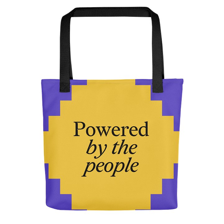 Powered by the People Tote (Purple/Yellow) product image (2)