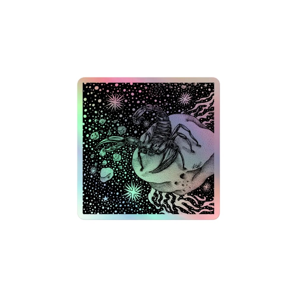 Scorpio Zodiac, Holographic Sticker Sheet product image (1)