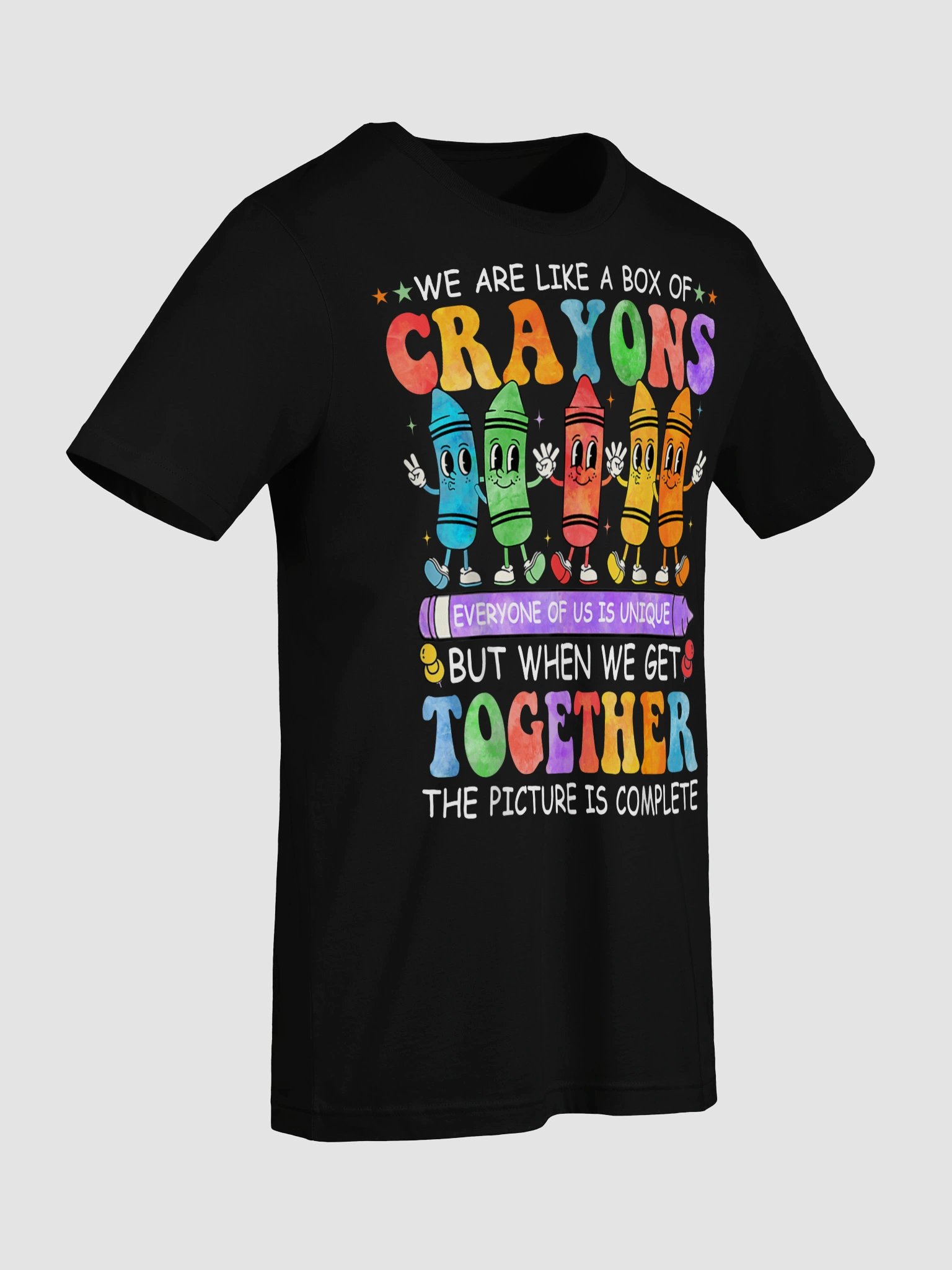 Funny Teacher We are Like A Box of Crayons Back to School T-Shirt product image (68)