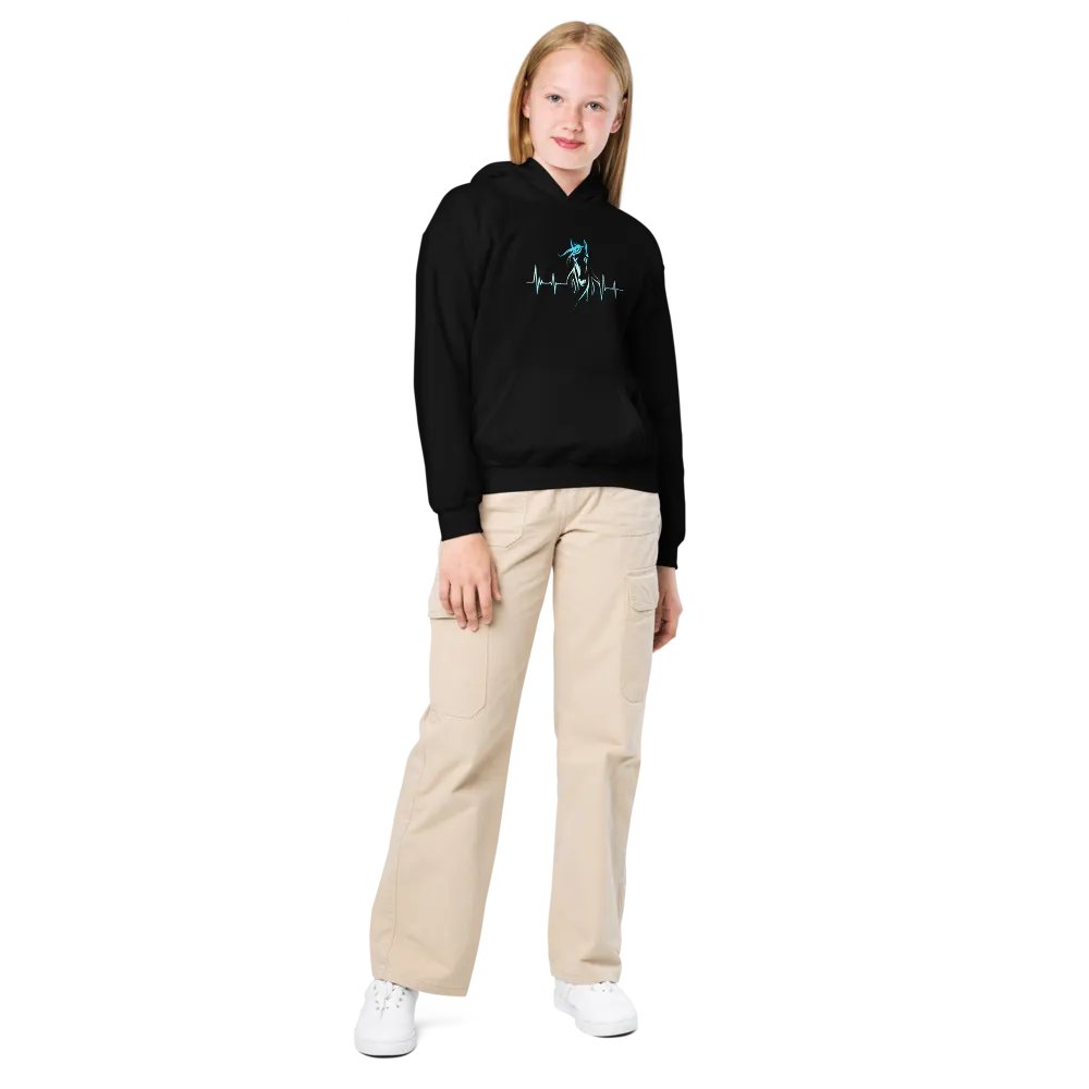 Horse Heartbeat Gildan Youth Heavy Blend Hoodie product image (2)