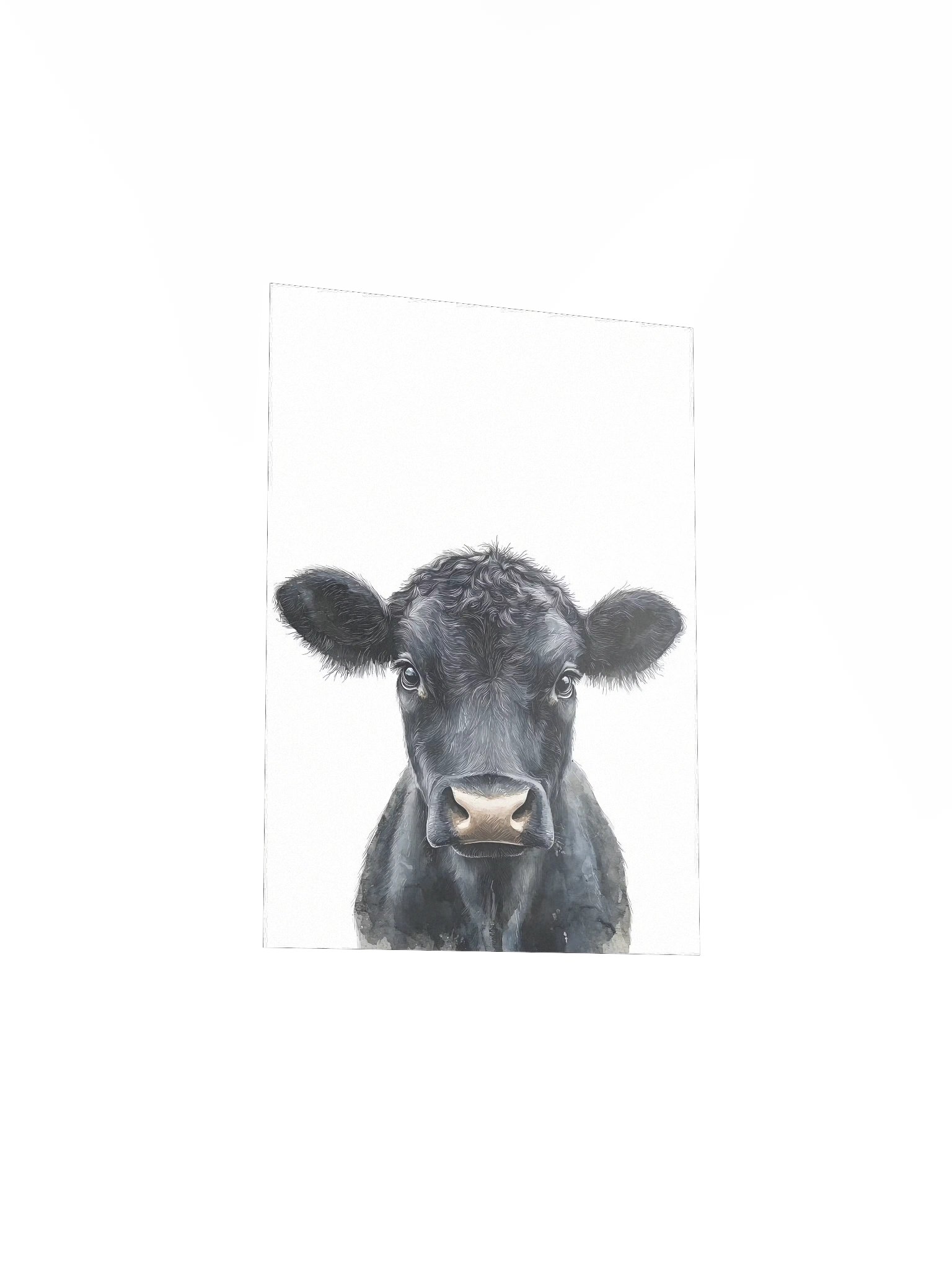 Black Cow Portrait Farmhouse Print product image (5)