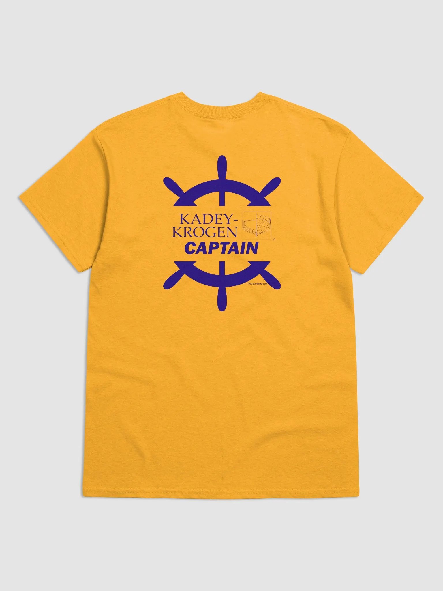 Kadey-Krogen Captain - T-Shirt - Light Shirt w/Blue Logo product image (4)